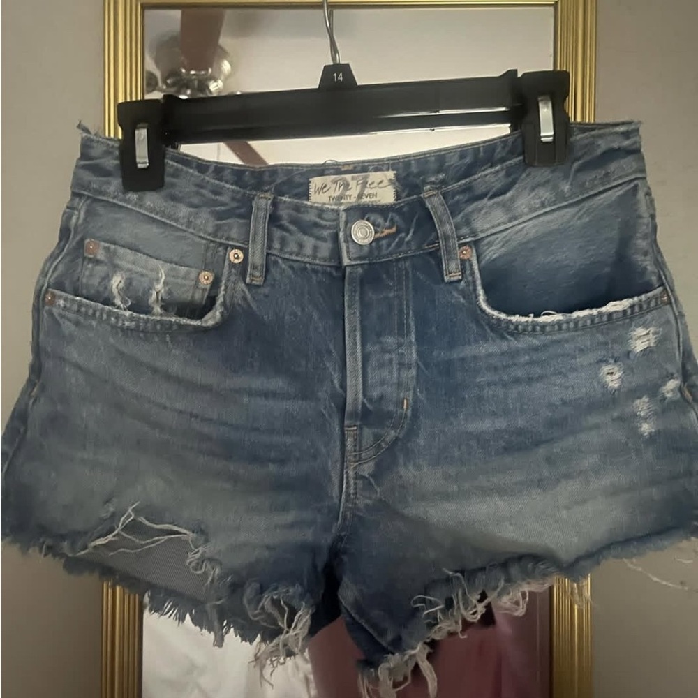 Women's Blue Denim Shorts